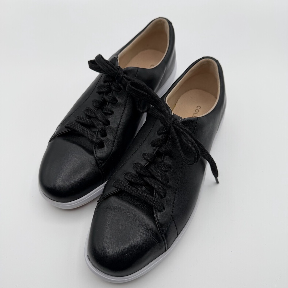 Cole Haan Sneaker Womens 9B Black Leather Grand Crosscourt Traveler Light Shoes
